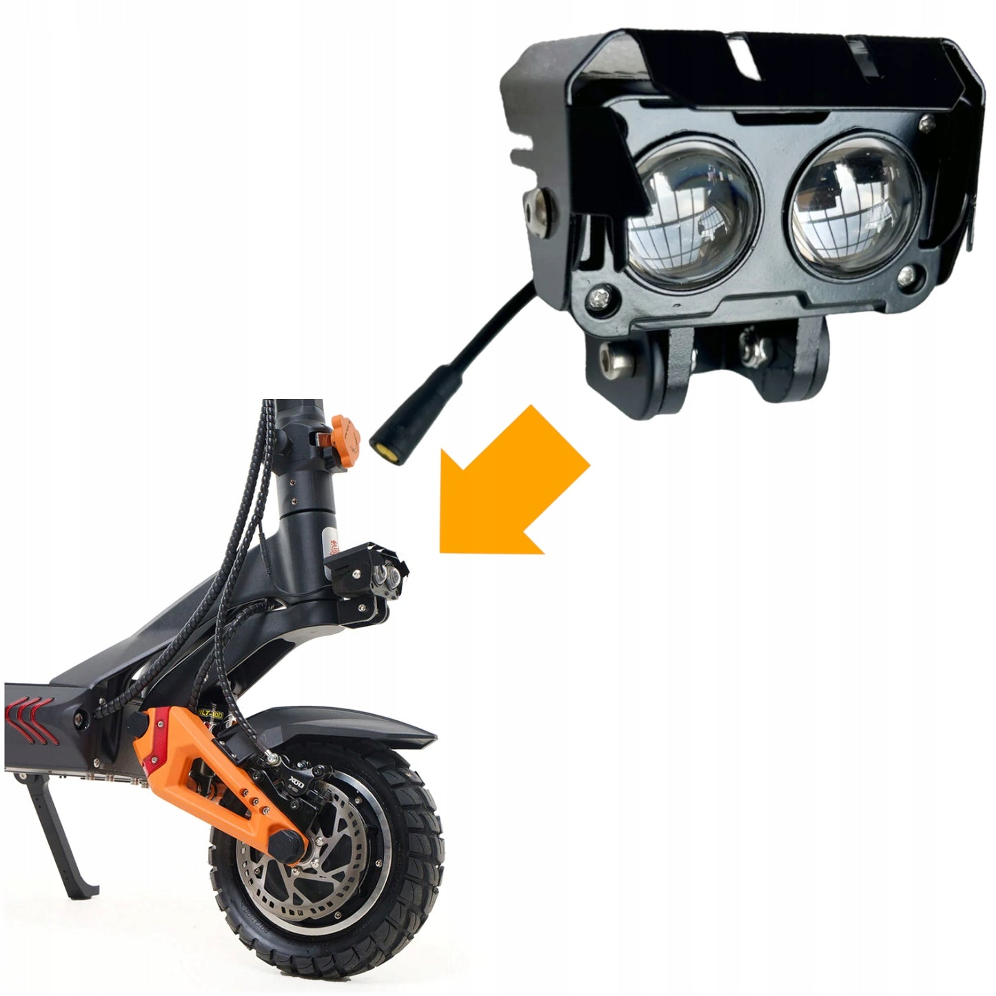 Przednia Lampa LED do Hulajnogi KuKirin G3 PRO ORYGINALNA