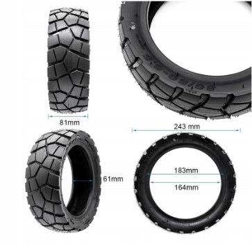 OPONA 10x3-6.5” TERENOWA 80/50-6.5 Bezdętkowa do Ausom L2/ L2 MAX / DT2 Pro